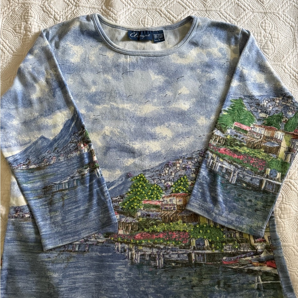 Artscapes Scenic Print Top featuring Isle of Capri